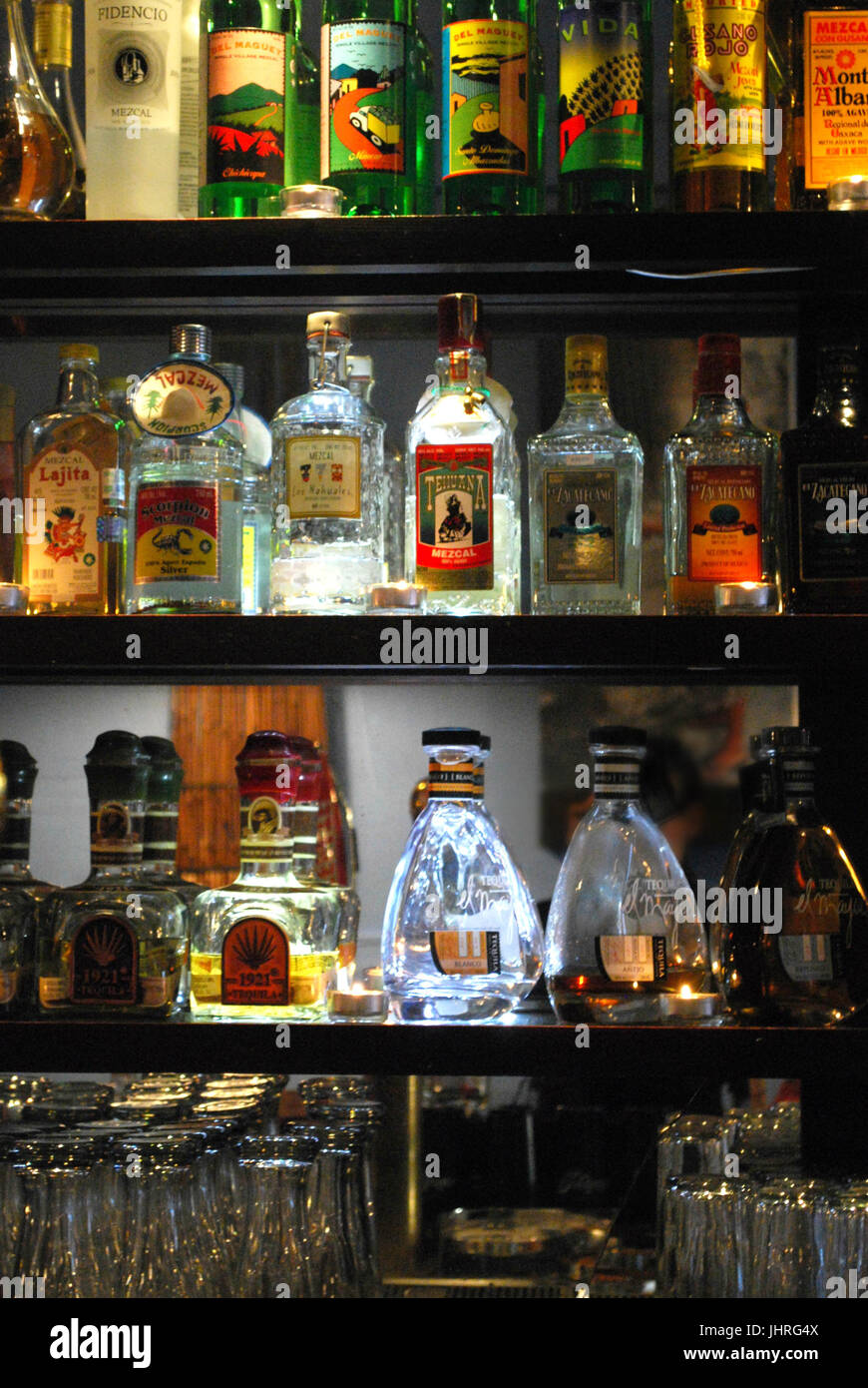 Tequila Tasting bar, Seattle, WA. USA Stock Photo Alamy