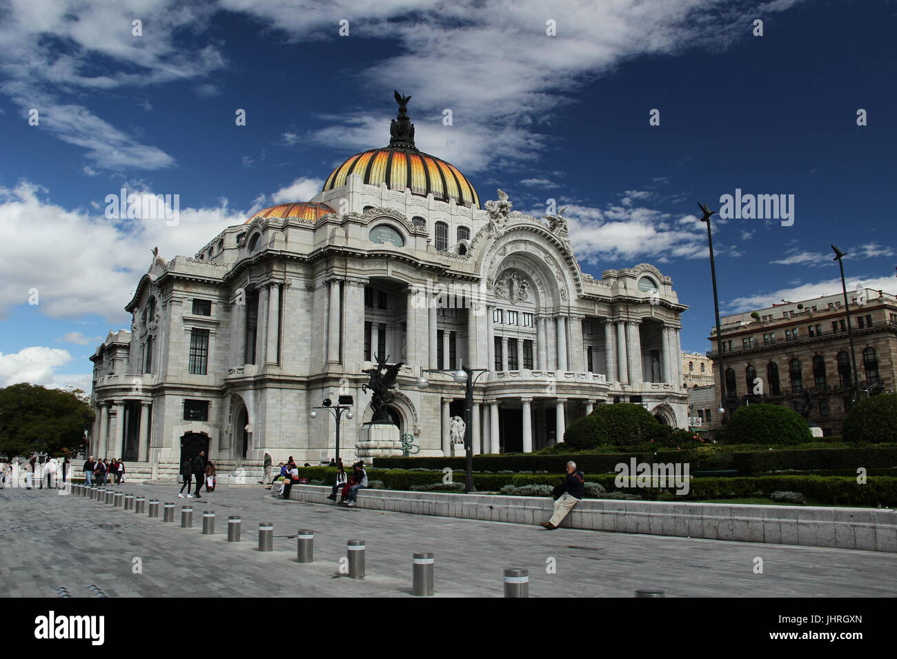 Palace of Fine Arts in Mexico city. Stock Photo