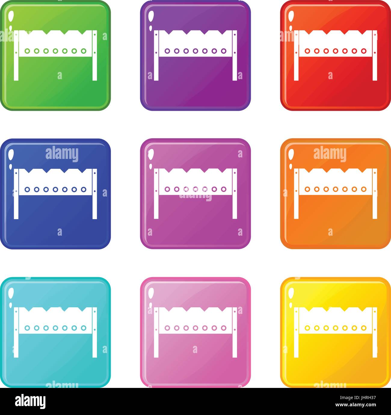 Brazier icons 9 set Stock Vector Image & Art - Alamy