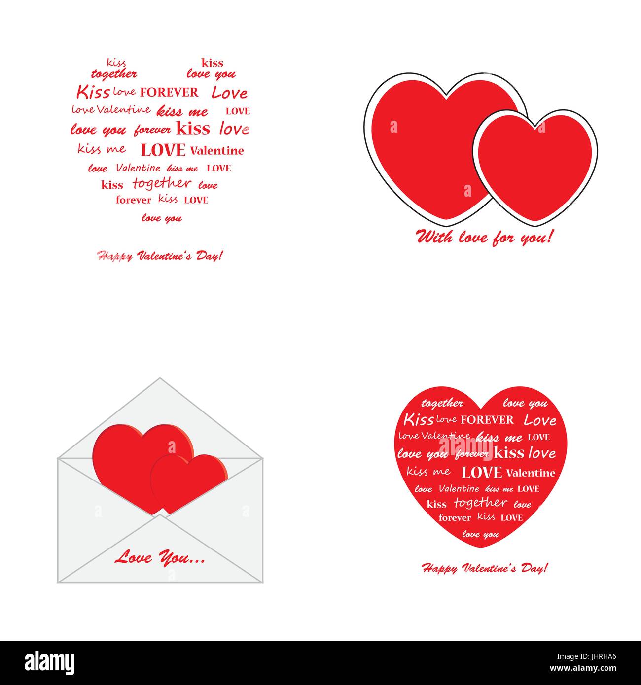 Valentines Day greeting card Stock Vector