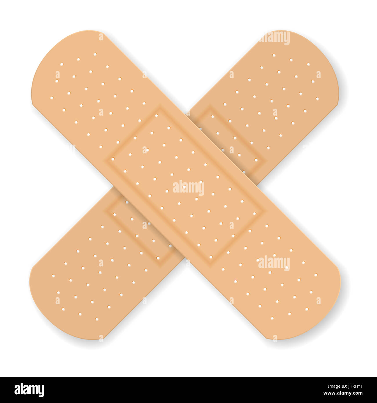 Sticking plaster on a white background Stock Photo - Alamy