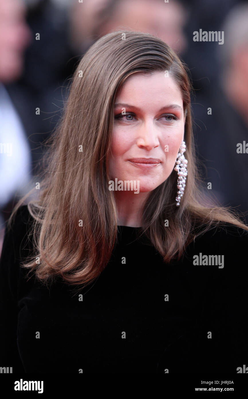 Actress Laetitia Casta attends The Meyerowitz Stories screening during the 70th annual Cannes Film Festival at Palais des Festivals on May 21, 2017 in Cannes, France. Stock Photo