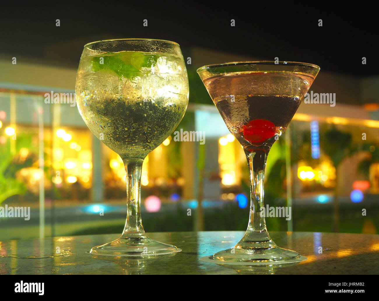 Alcoholic cocktails Stock Photo