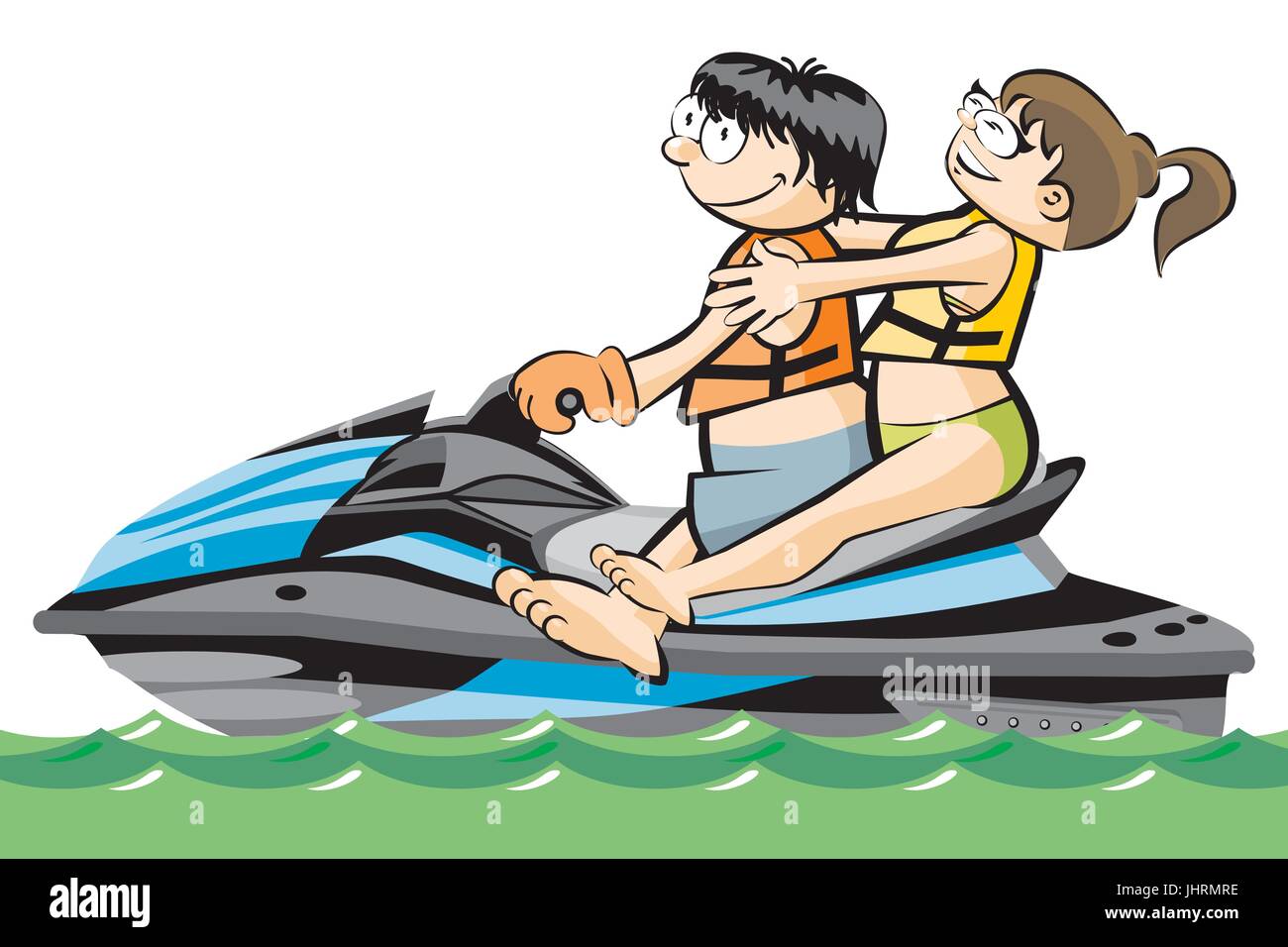 Guy riding a wave Stock Vector Images Alamy