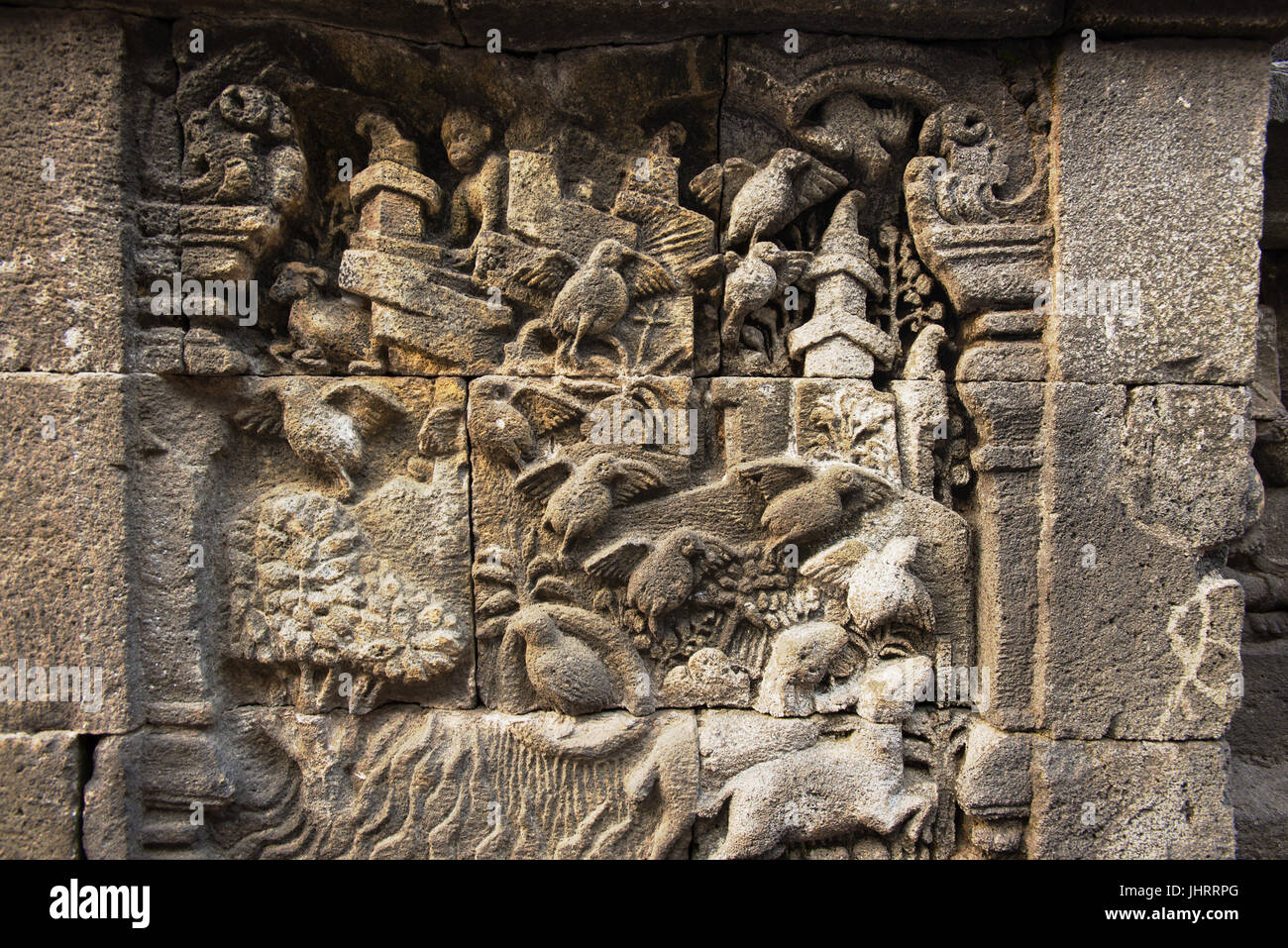 Borobudur relief gallery hi-res stock photography and images - Alamy