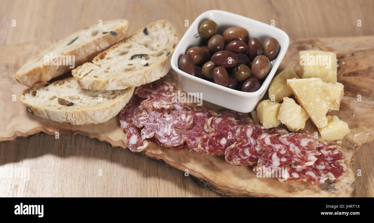 italian antipasti appetizers from table Stock Photo Alamy