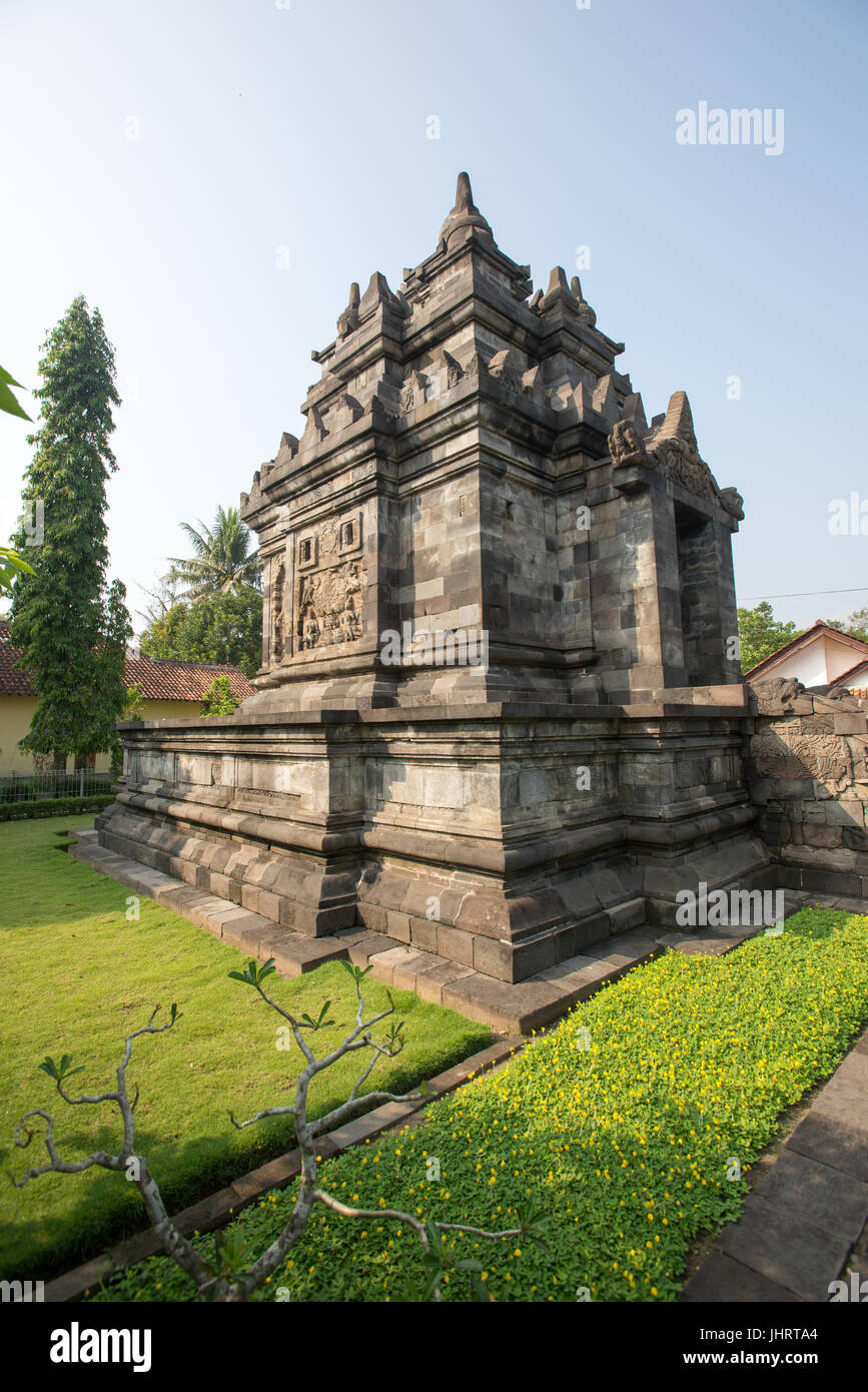 Mendut 8th century Buddhist Temple, Yogyakarta central Java Indonesia. Stock Photo