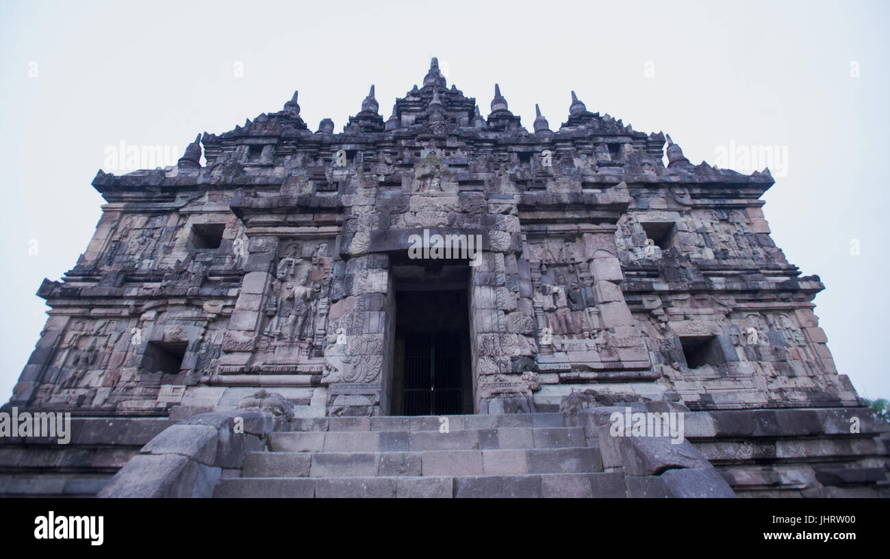 Candi Plaosan Buddhist Temple complex in Prambanan Yogyakarta Indonesia Stock Photo