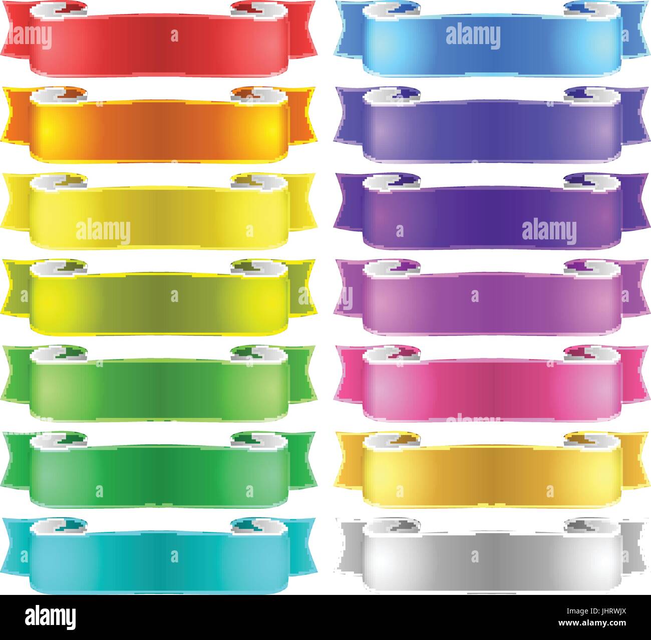 vector ribbons set Stock Vector Image & Art - Alamy