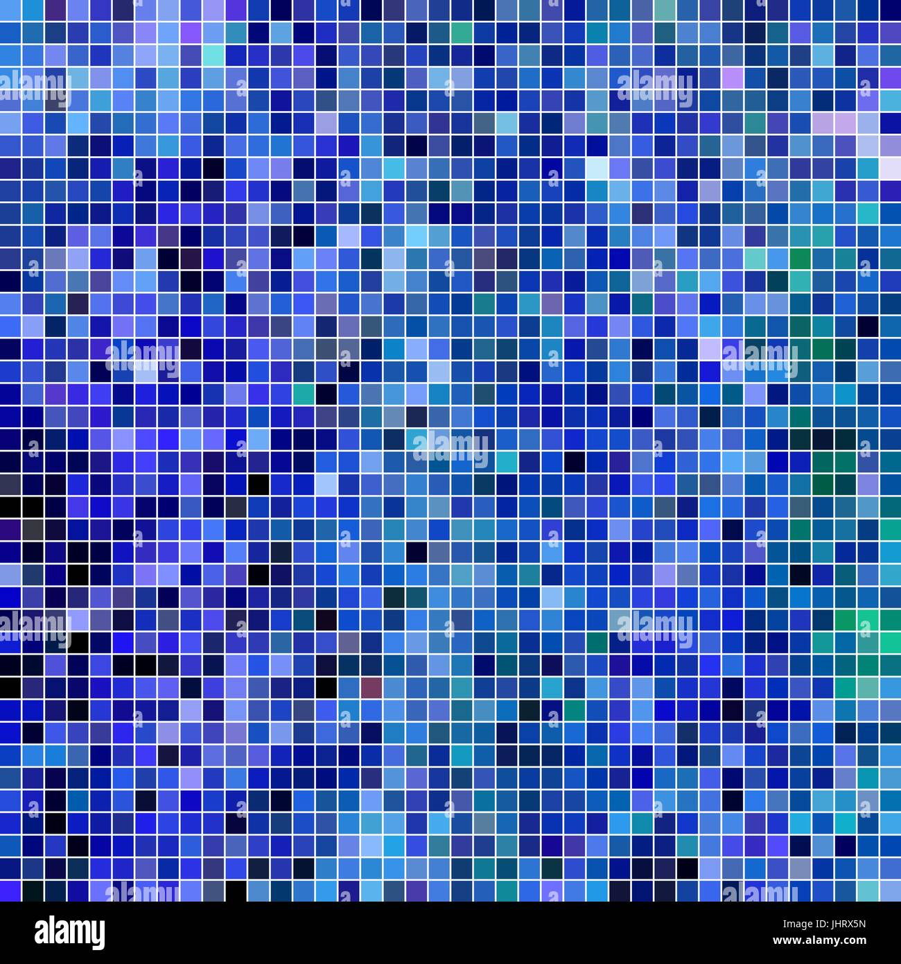 abstract vector square pixel mosaic background - blue Stock Vector ...