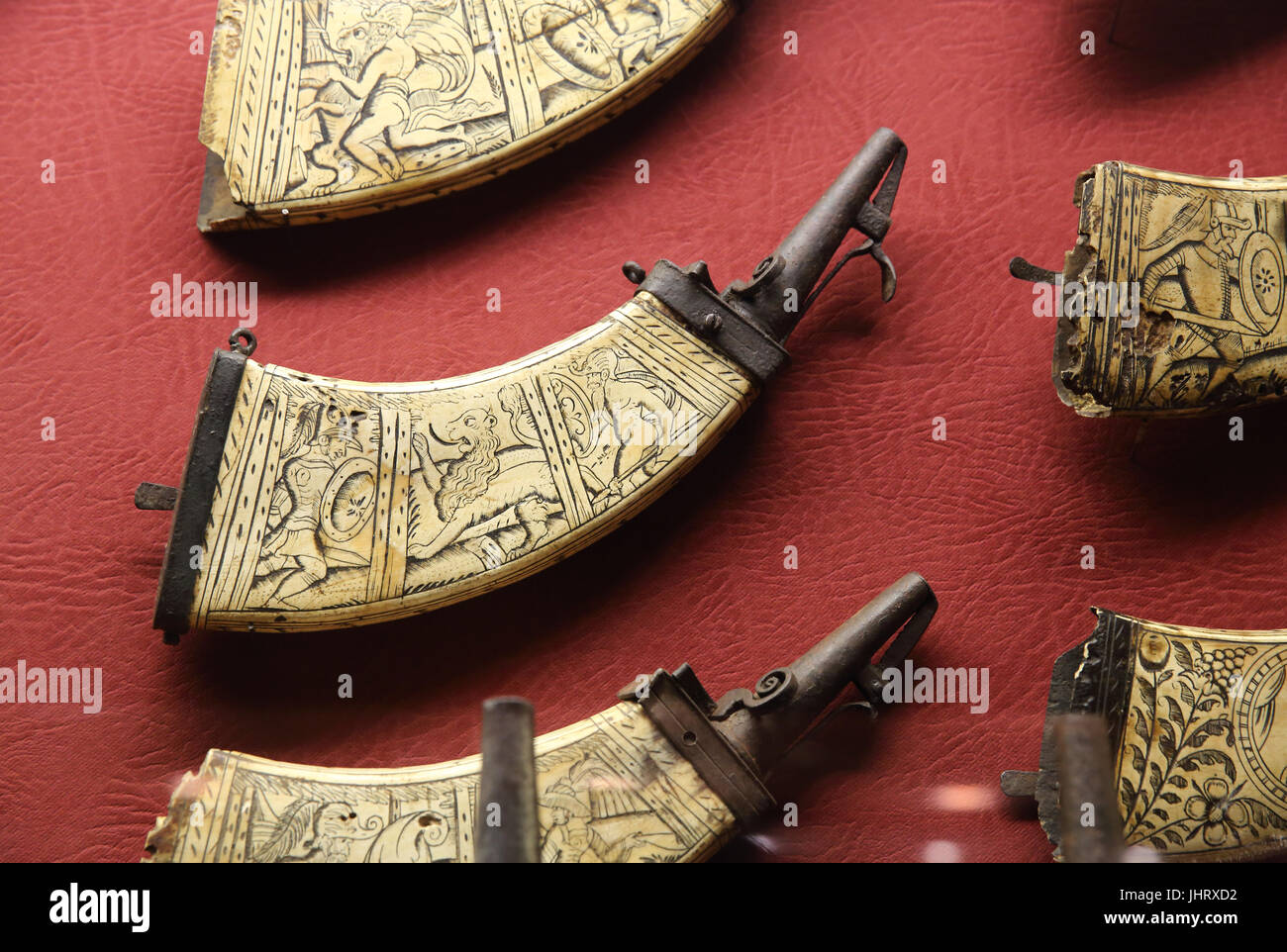 The popular arms collection in the Palace Armoury, in Valletta, Malta Stock Photo