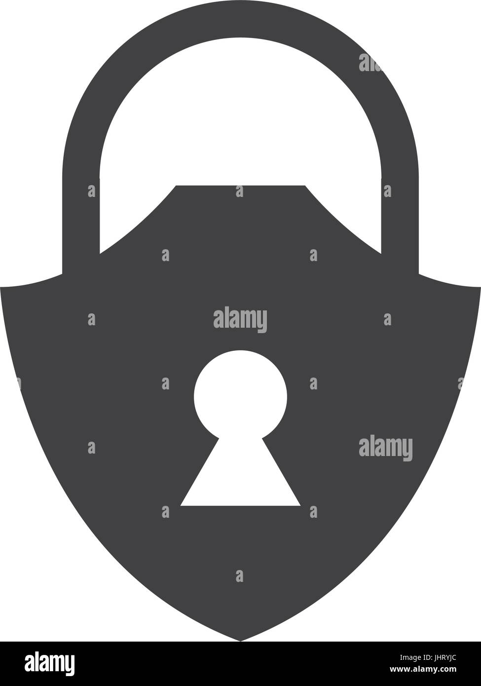 Padlock shield icon Stock Vector Image & Art - Alamy