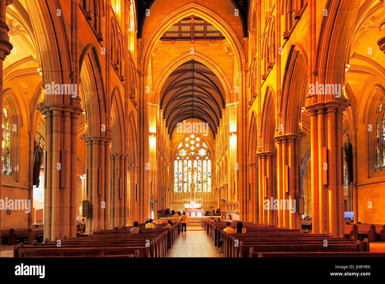 "Interior the Saint Marys Cathedral, Sydney, New South Wales, Australia