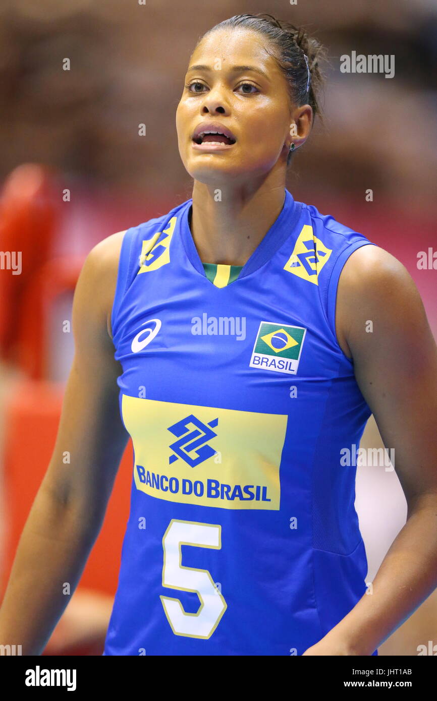 Sendai, Japan. 15th July, 2017. Adenizia Da Silva (BRA) Volleyball
