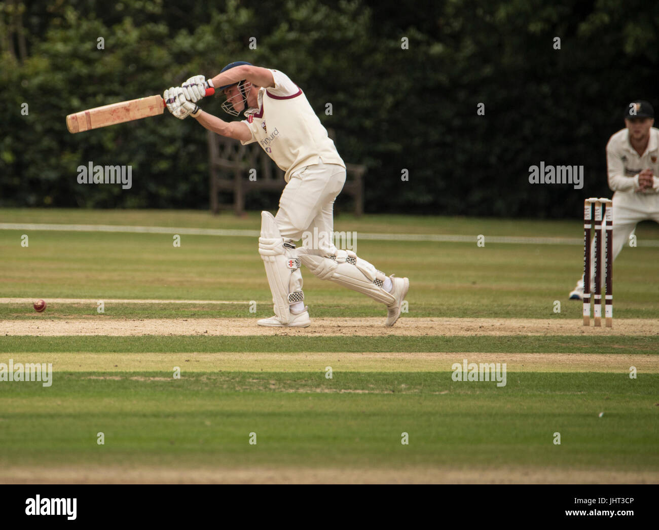 Brentwood, Essex, 15th July, Brentwood bat against Colchester and East