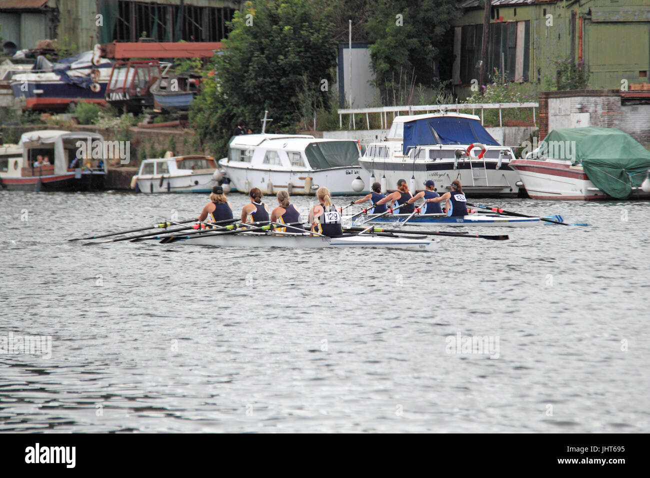 Eton Excelsior Rowing Club (Winners) Narrowly Lead Weybridge Rowing ...