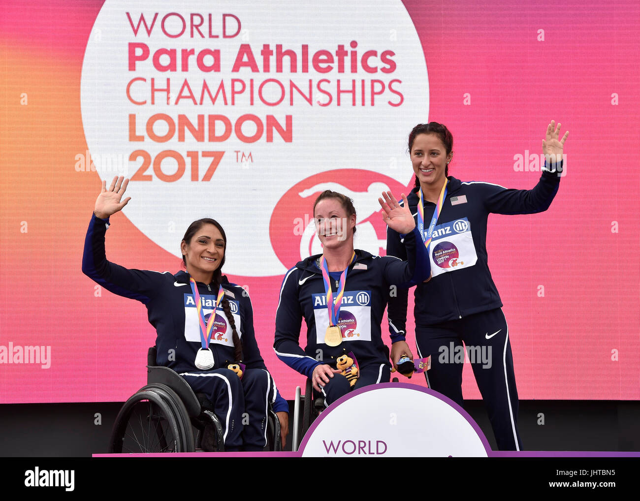 London, UK. 16th July, 2017. at Victory Ceremonies during World Para