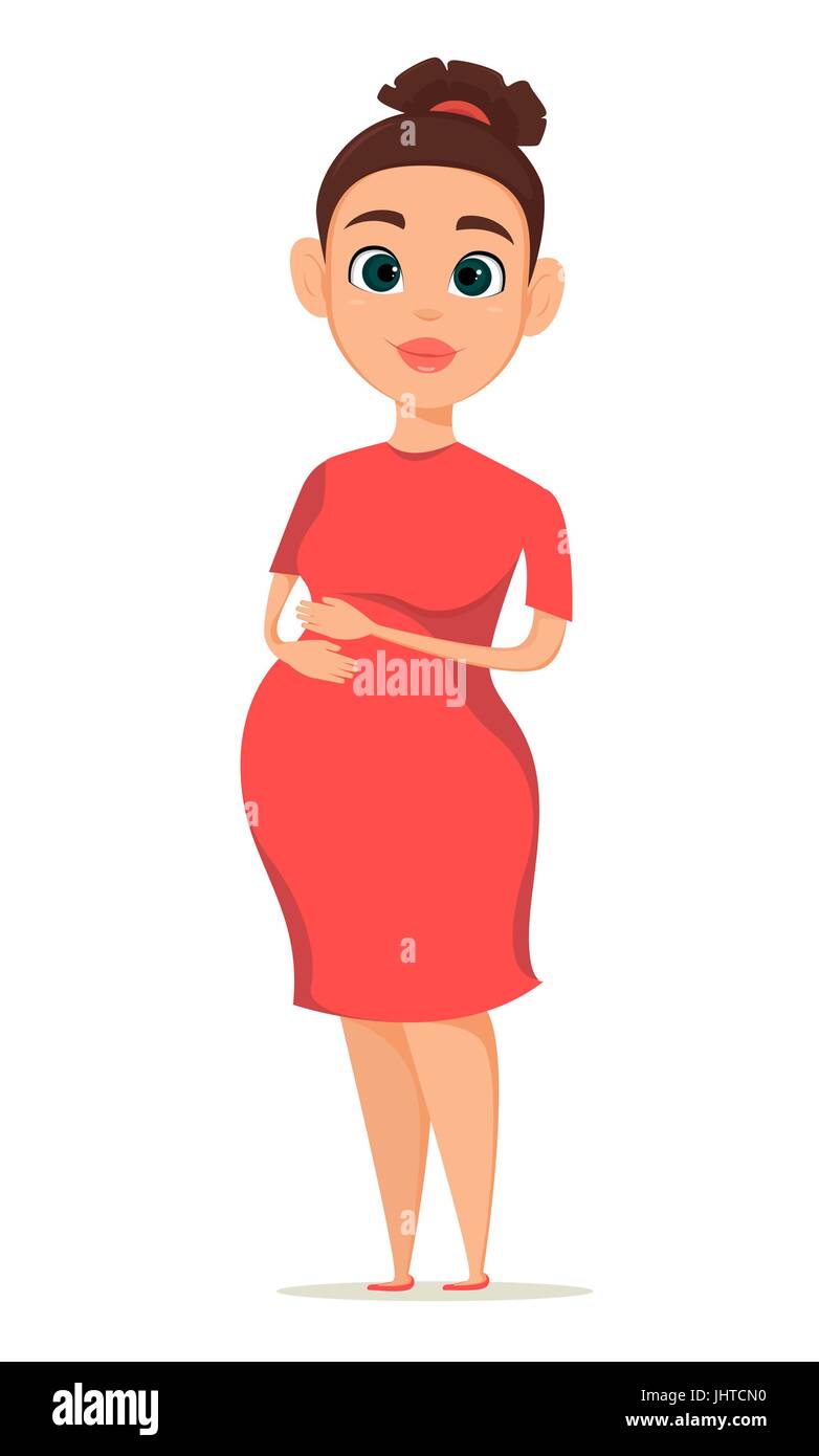 Cute pregnant woman in red dress. Pregnancy is the happiest time in life of every woman. Cartoon character. Vector illustration Stock Vector Image & Art - Alamy Cute pregnant woman in red dress. Pregnancy is the happiest time in life of every woman. Cartoon character. Vector illustration Stock Vector Image & Art - Alamy