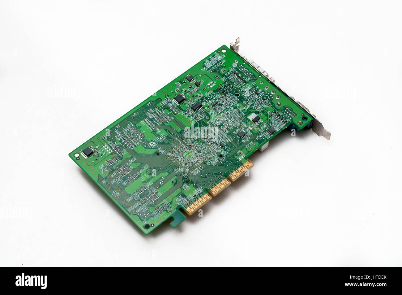 bottom view of graphic or video card Stock Photo
