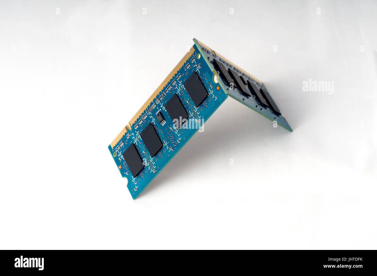 a couple of computer memory - RAM - sodimm Stock Photo