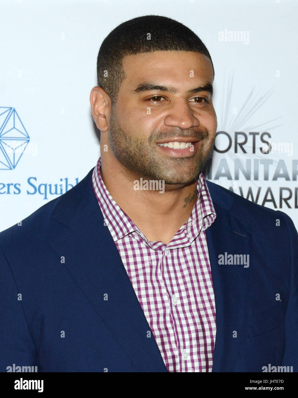 Shawne Merriman attends 3rd Annual Sports Humanitarian Year Awards LA