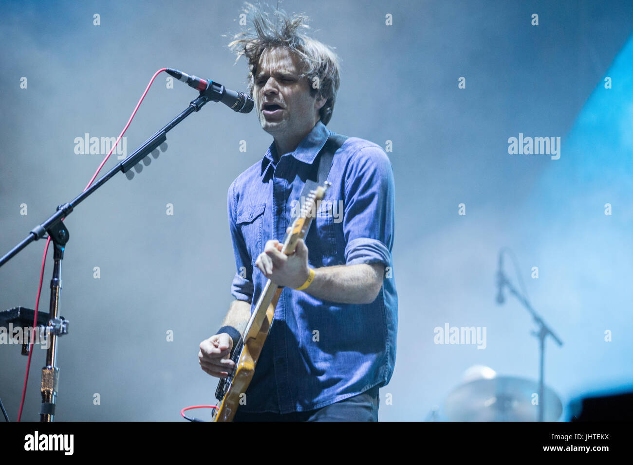 Death Cab for Cutie performs Day One Sloss Fest Birmingham,Alabama Stock Photo