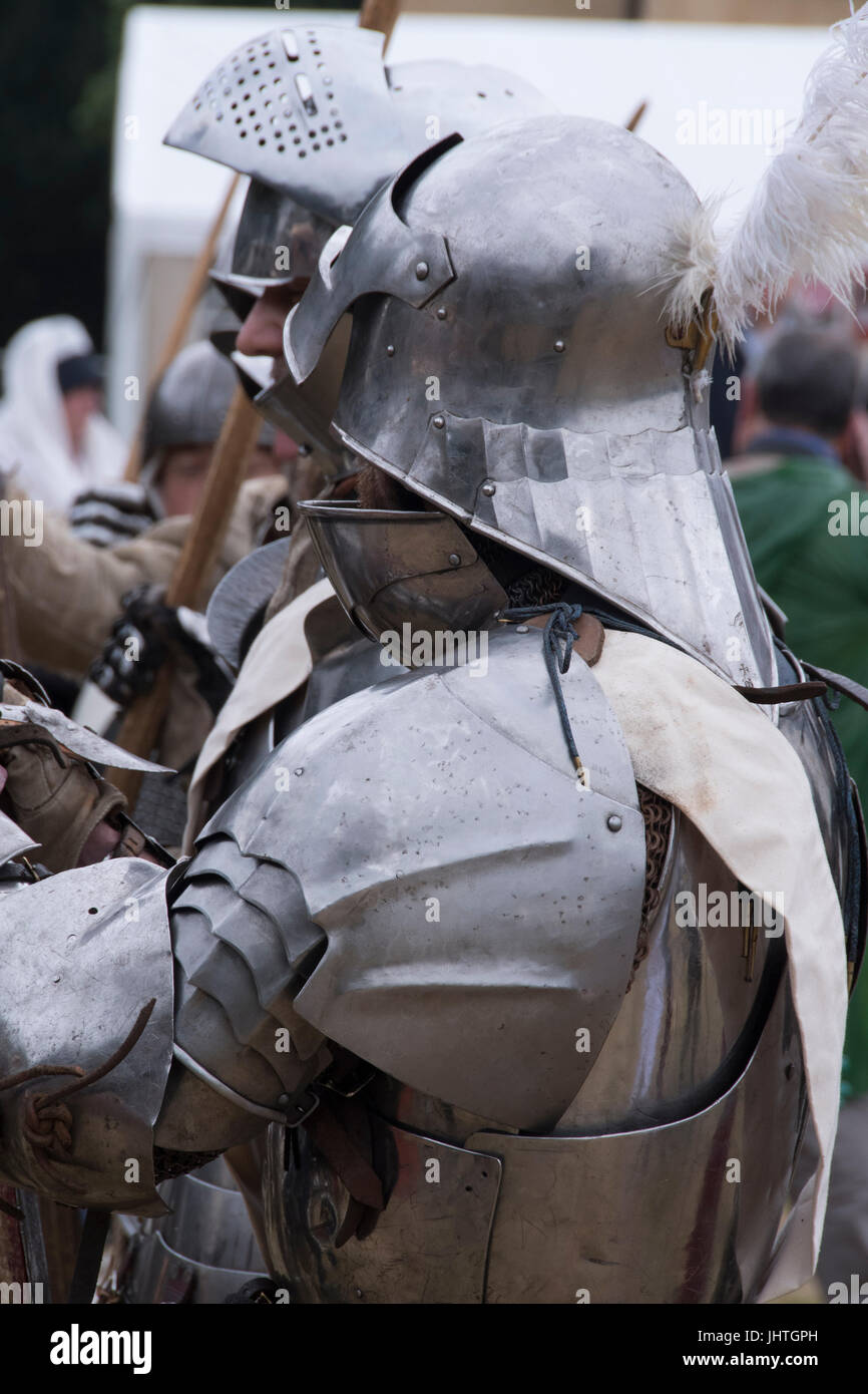 The Medieval Battle of Northampton and Tournament  2017 DELAPRE  PARK Stock Photo