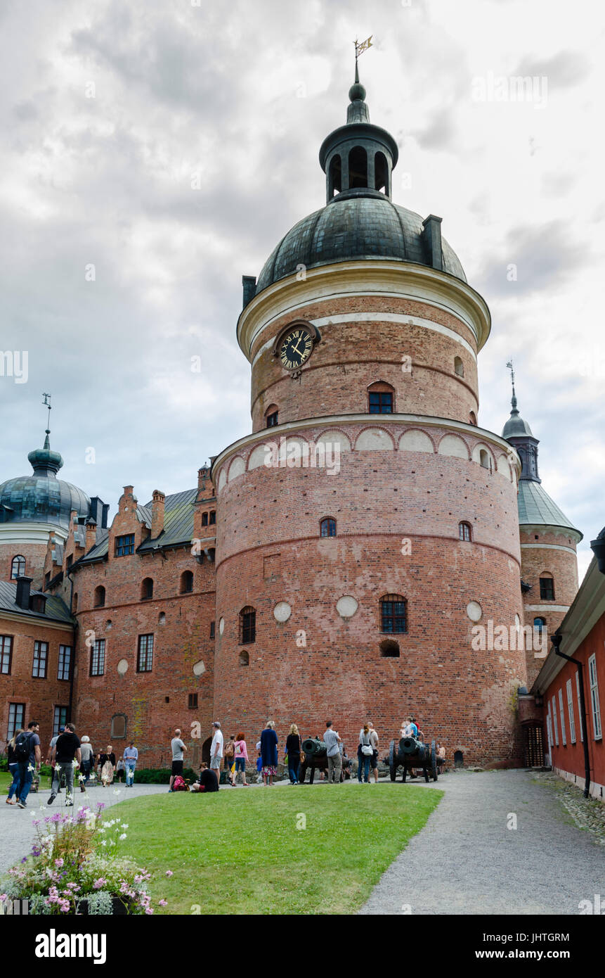 Gripsholm Castle, the main tower. Stock Photo