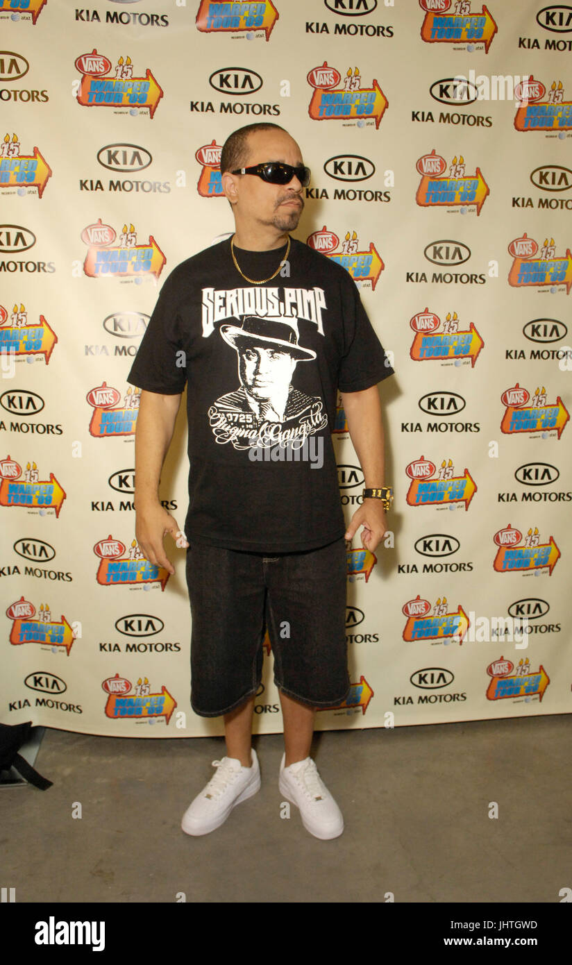 Actor/Rapper Ice T Body Count attends Vans Warped Tour 15th Anniversary  Celebration Club Nokia September 6,2009 Los Angeles Stock Photo - Alamy
