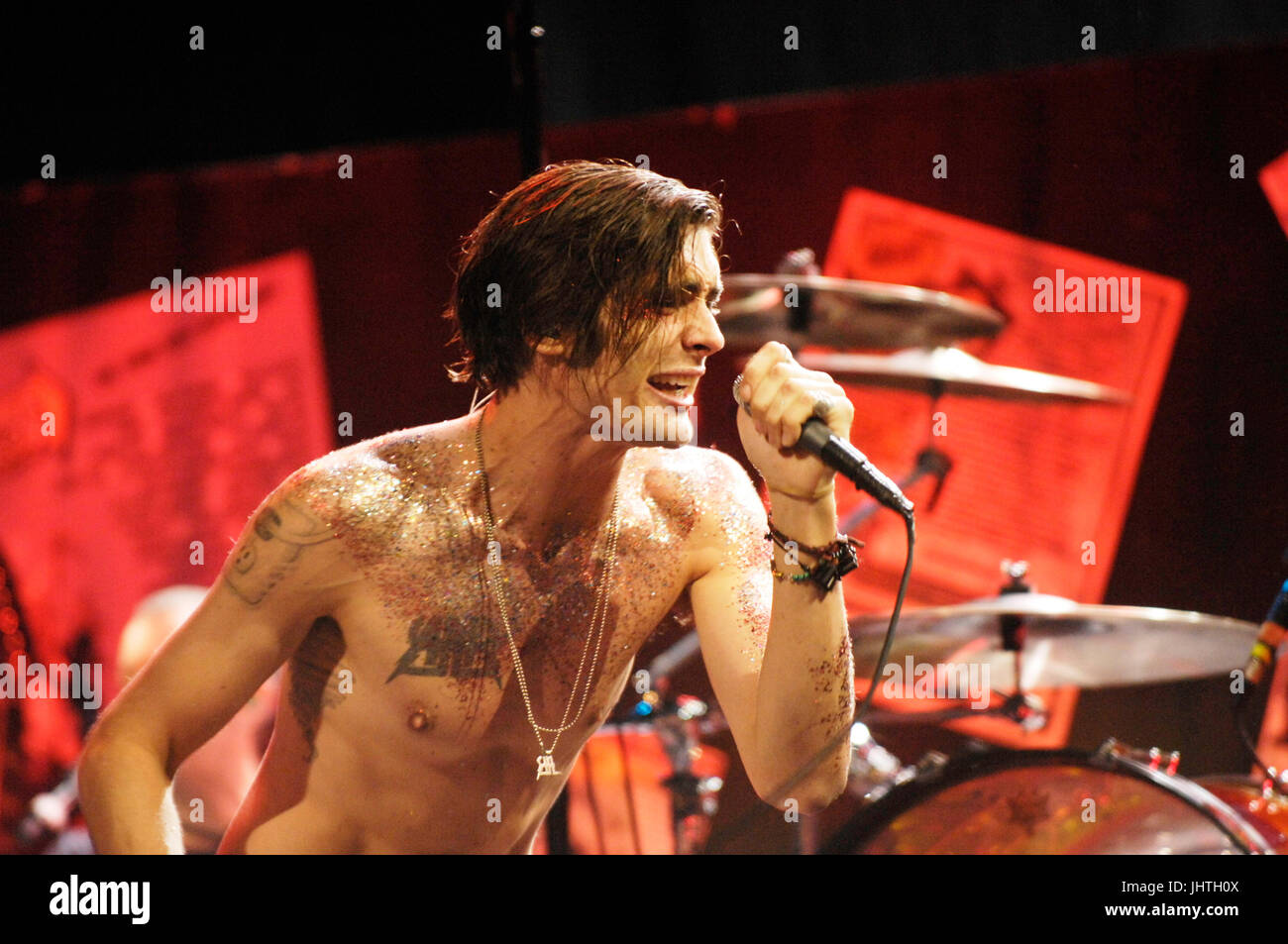 Tyson Ritter Collide Tyson ritter all american rejects perform hi-res stock photography and ...
