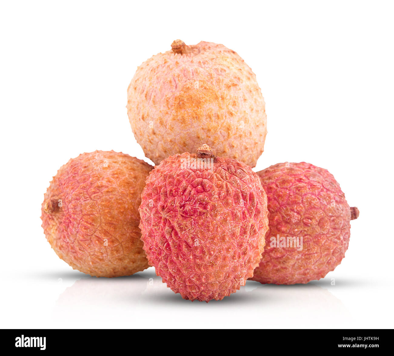 Lichee exotic fruit isolated on white background Stock Photo