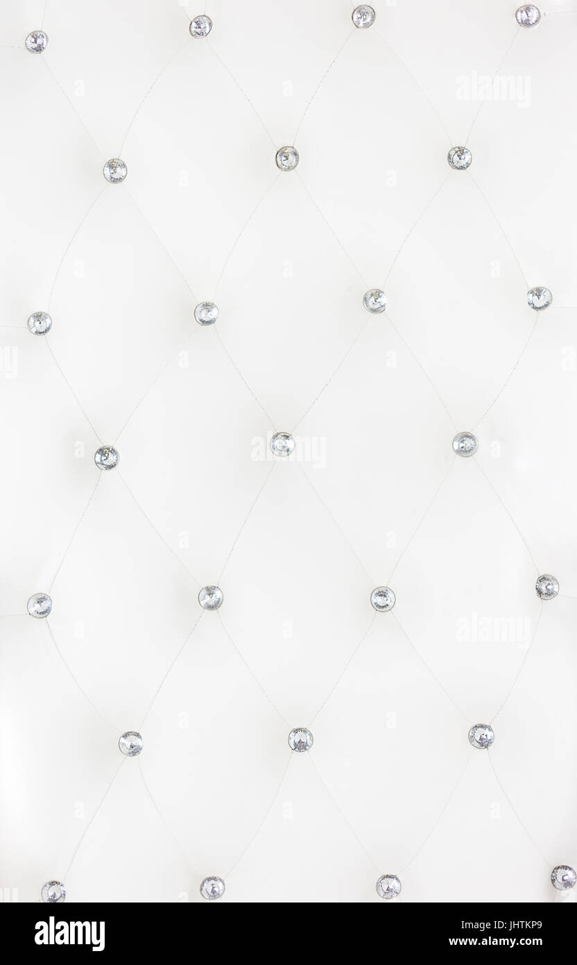 White Leather Upholstery Background Stock Photo - Alamy