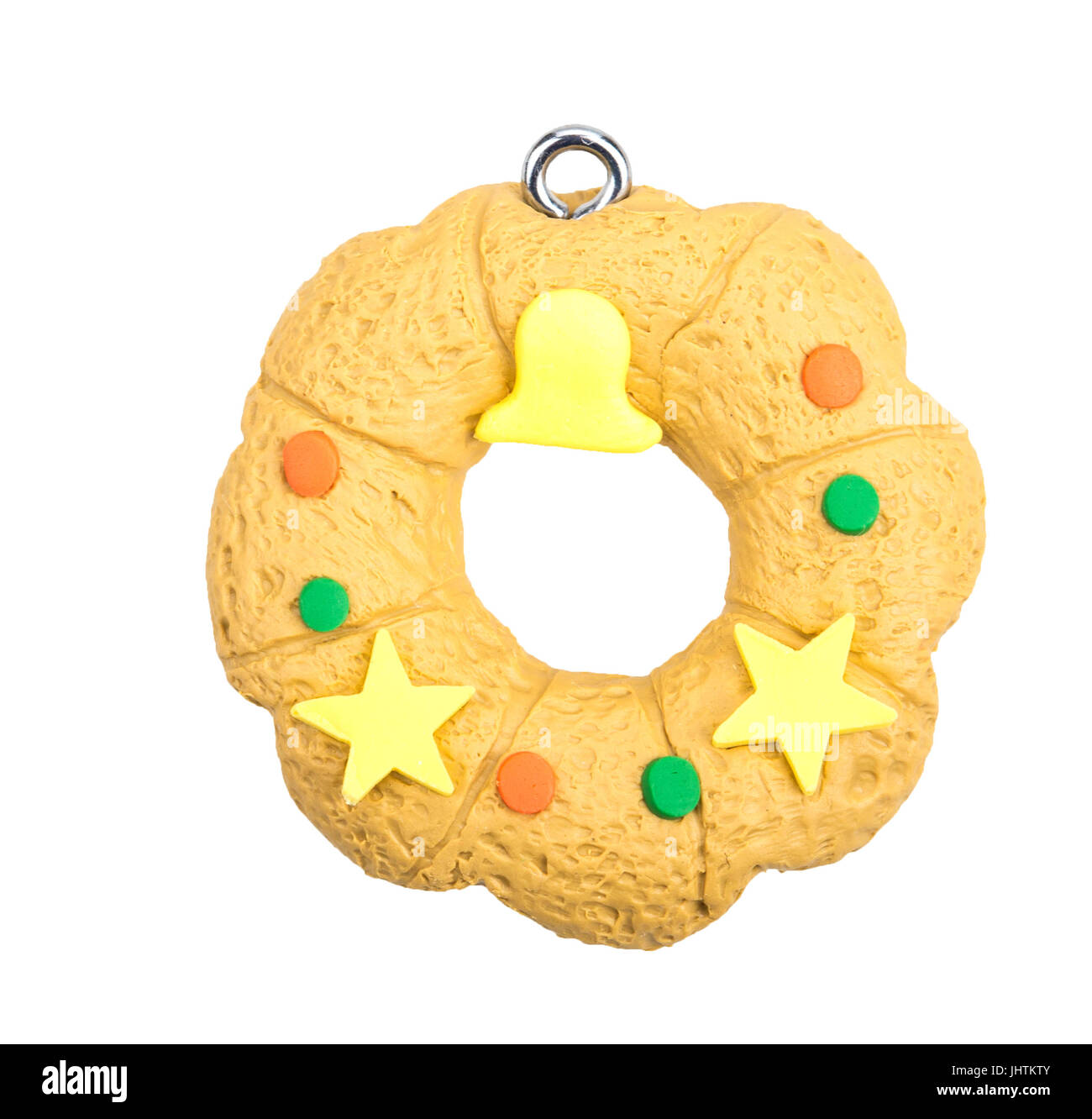 cookies on the Christmas tree isolated on white background Stock Photo