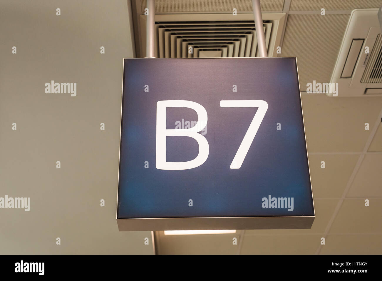 airport gate number Stock Photo Alamy