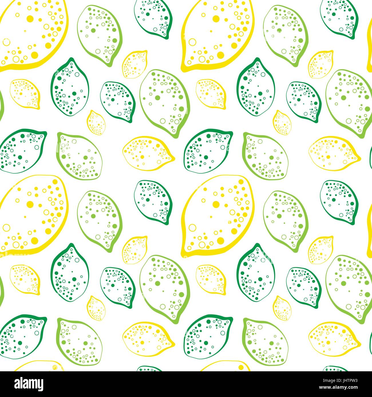 Seamless Pattern Lemons And Lime Fruits Summer Ornament Background ...