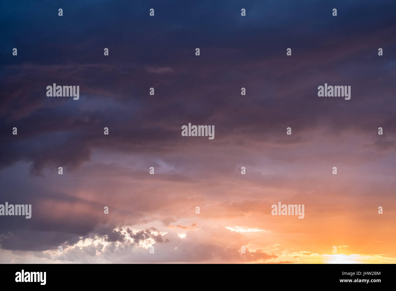 dramatic sunset sky - colorful clouds background Stock Photo - Alamy