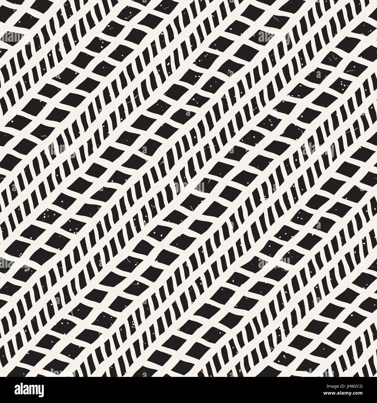 Seamless pattern with hand drawn brush strokes. Ink doodle grunge ...