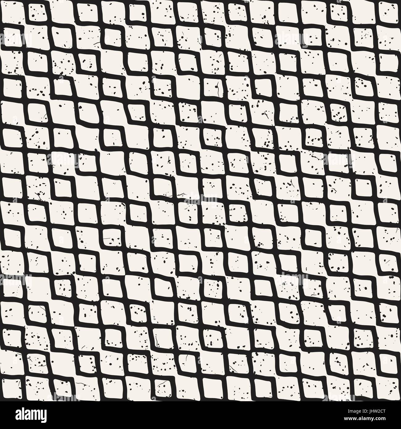 Seamless pattern with hand drawn brush strokes. Ink doodle grunge ...