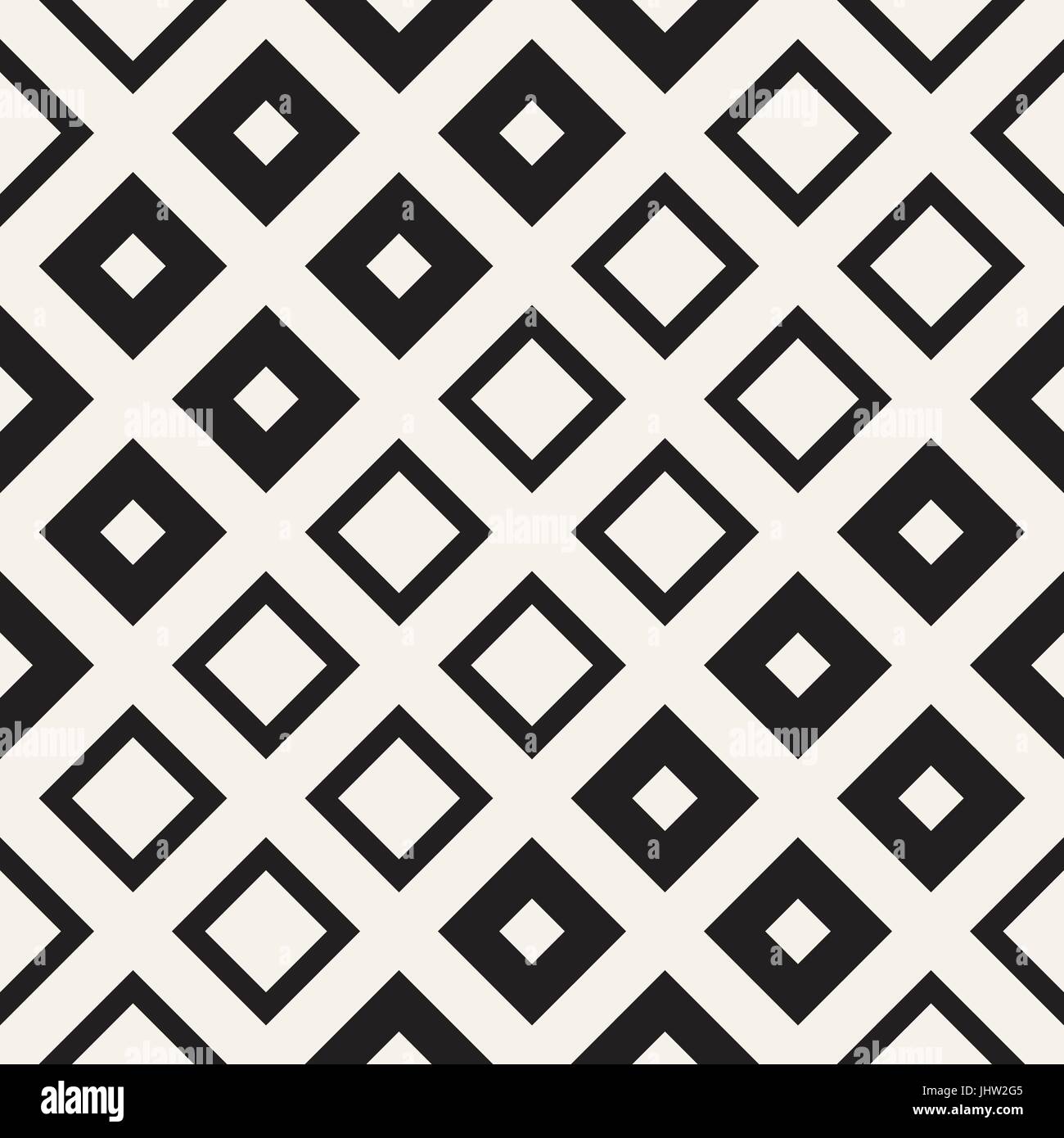Repeating Geometric Rectangle Tiles. Stylish Monochrome Lattice. Vector ...