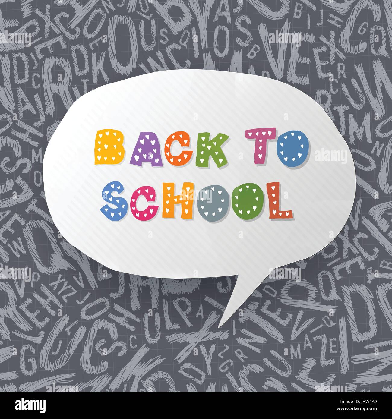 Back to school abstract background. Vector illustration, EPS10 Stock Vector