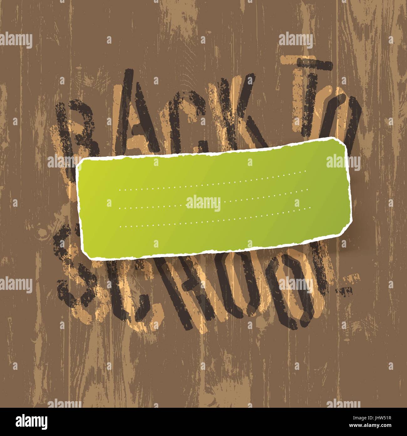 Educational background. Back to school and green label for text. Vector, EPS10 Stock Vector