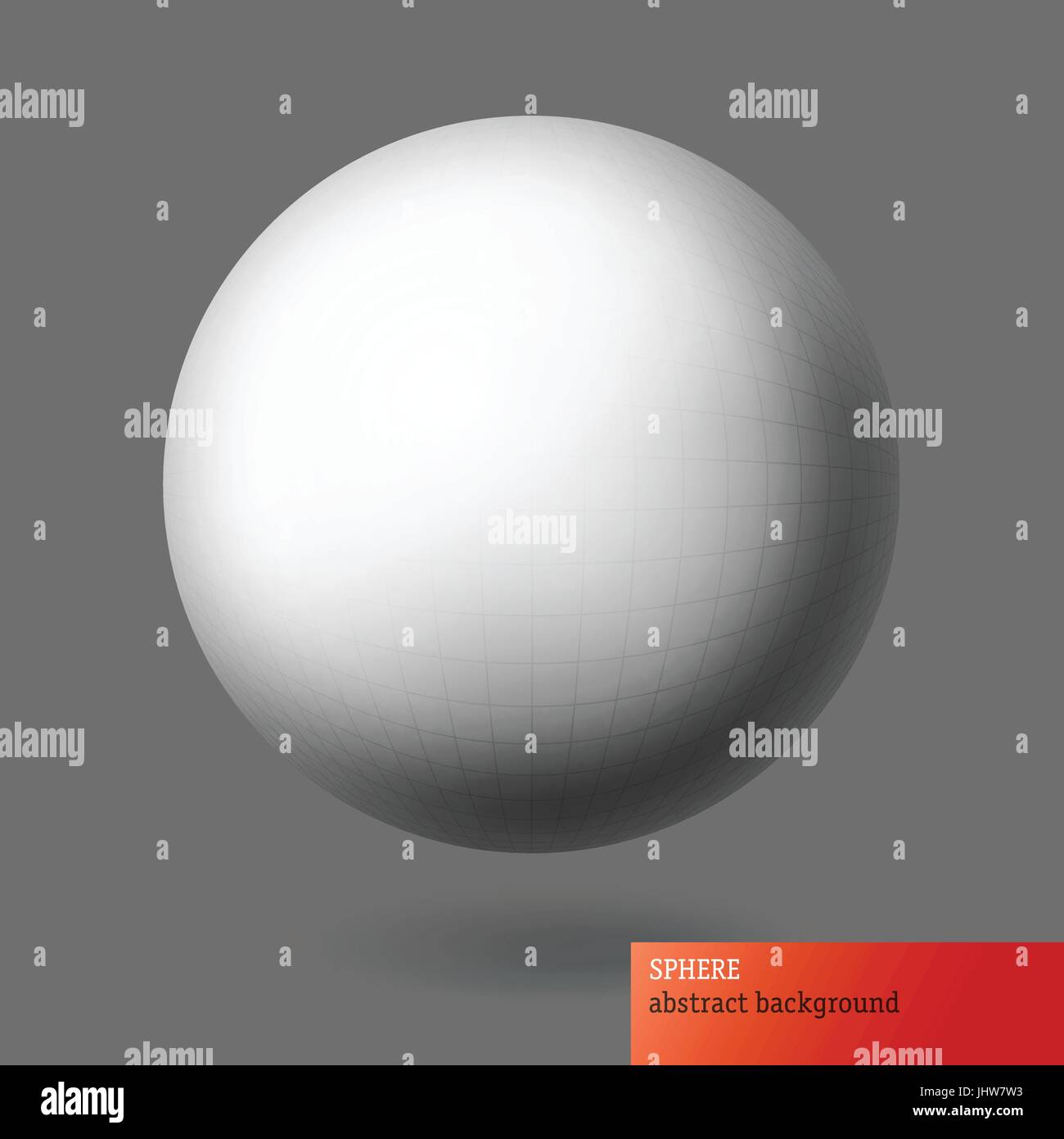 Sphere with wireframe grid surface. Abstract background, EPS10 Stock Vector Image & Art Alamy