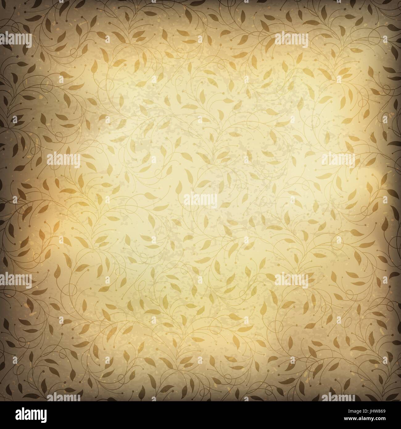 Vintage floral textured background. Vector illustration, EPS10 Stock