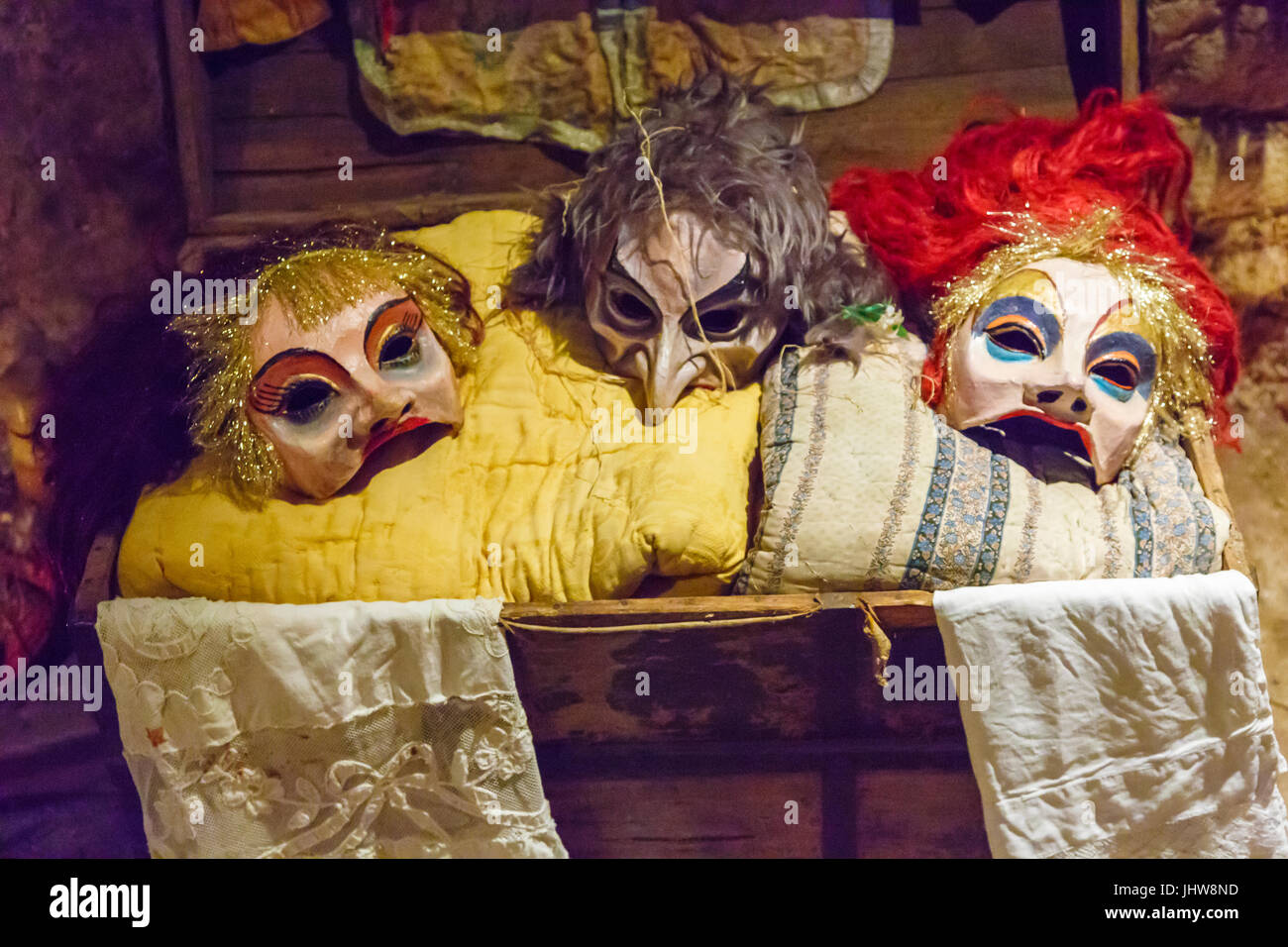 Maskes. Witchery Week 2016. Stock Photo