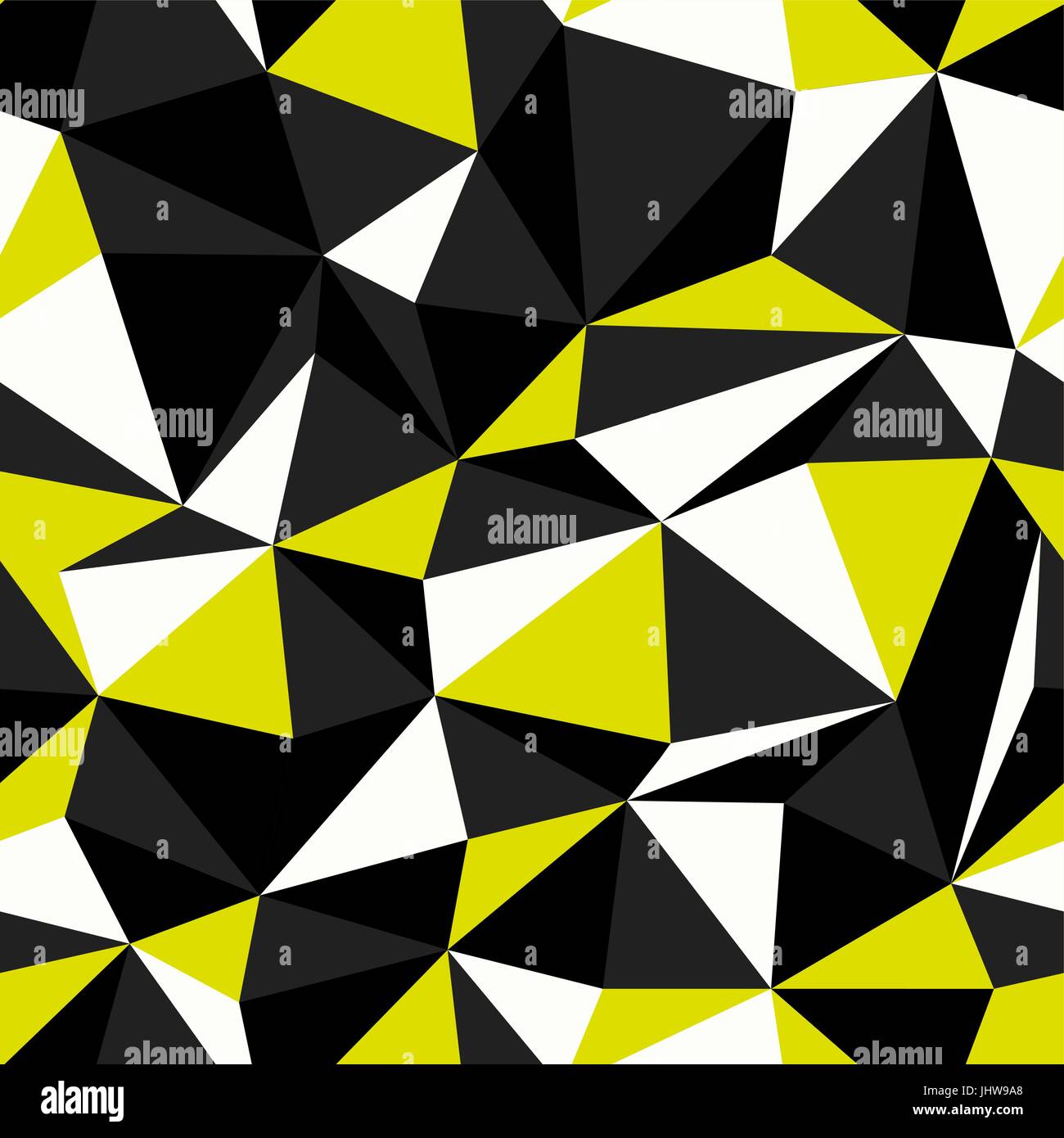 Black and Yellow Colors Triangle Seamless Pattern Stock Vector Image & Art Alamy