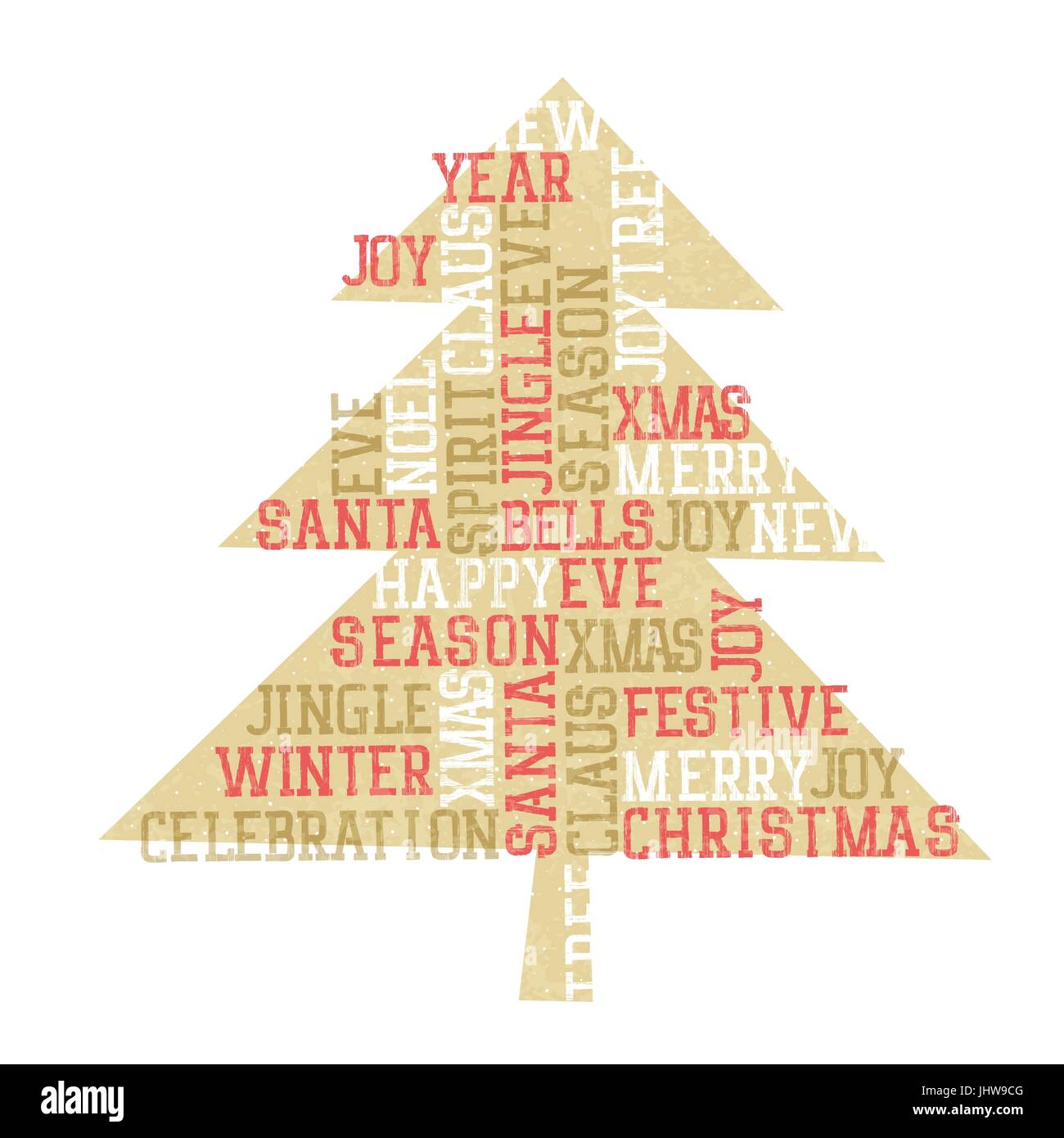 Vintage christmas tree Stock Vector Images - Alamy