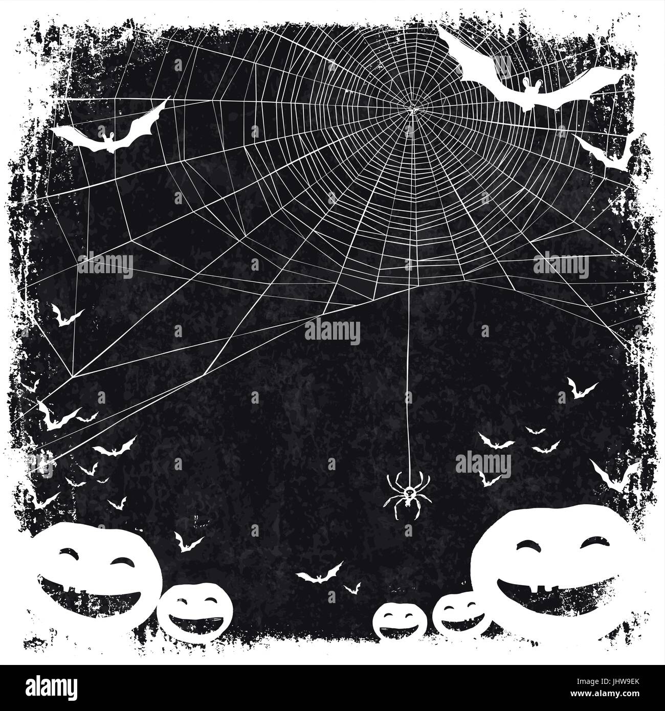 Halloween themed background with space for text. Halloween symbols ...