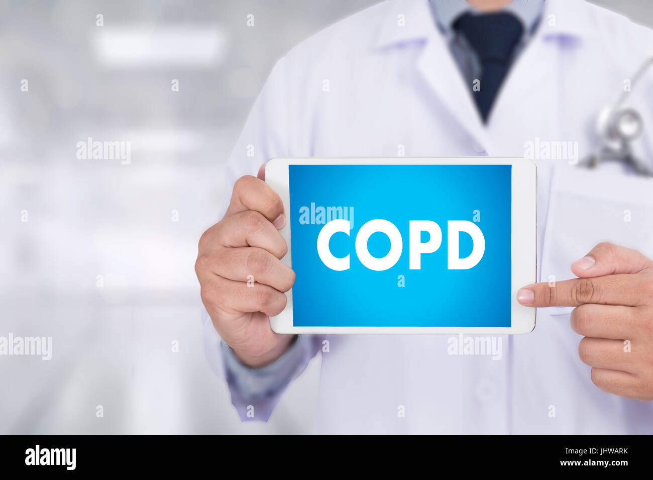 COPD Chronic obstructive pulmonary disease health medical concept Stock Photo