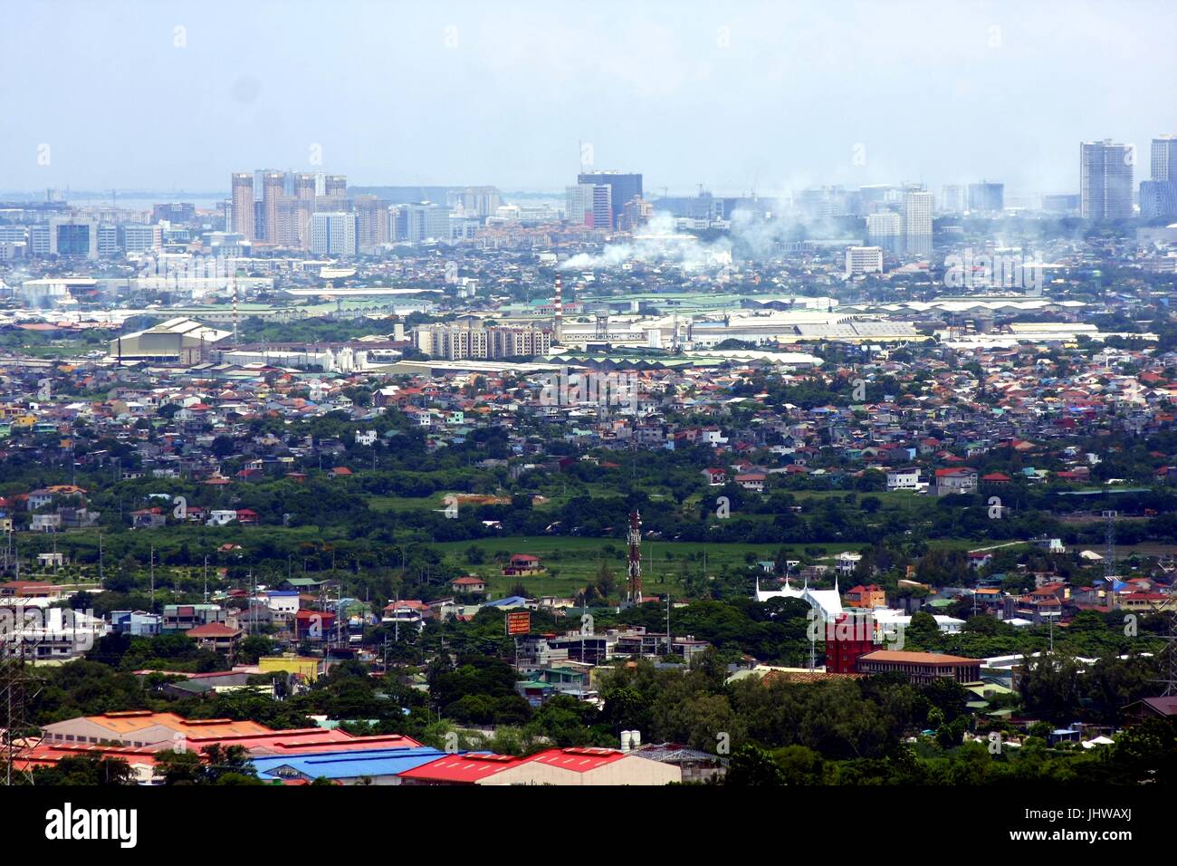 ANTIPOLO CITY, PHILIPPINES JULY 13, 2017 An aerial view of
