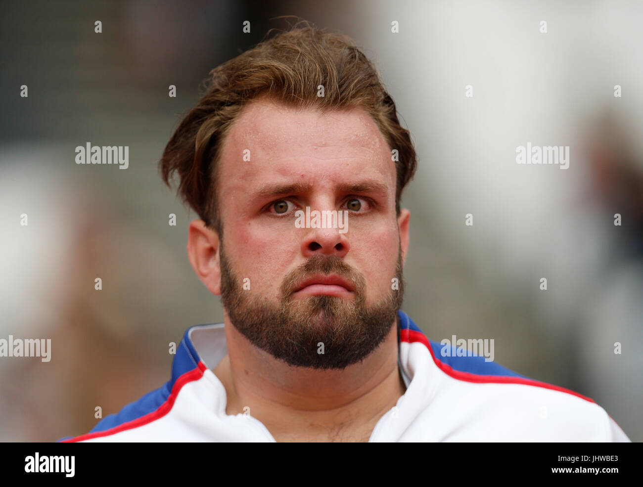 Great Britain's Aled Davies in action during the Men's Discus F42 final